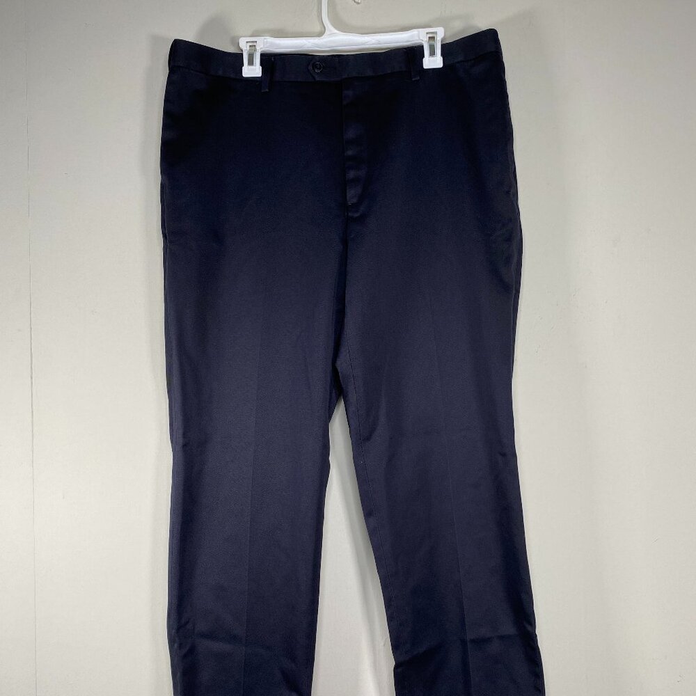 Perry Ellis Portfolio Dress Pants Men's 38 x 29 Mid Rise Blue Office Business